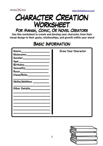 Character Creation Worksheet Preview 1